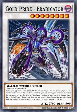 Gold Pride - Eradicator Yu-Gi-Oh card