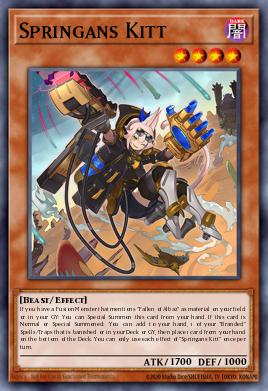 Springans Kitt Yu-Gi-Oh card