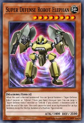 Super Defense Robot Elephan Yu-Gi-Oh card