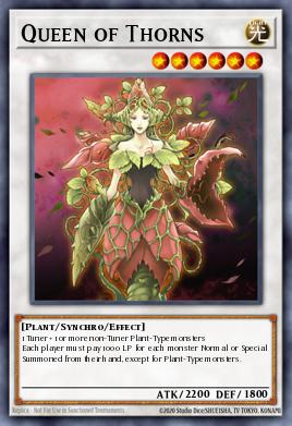 Queen of Thorns Yu-Gi-Oh card