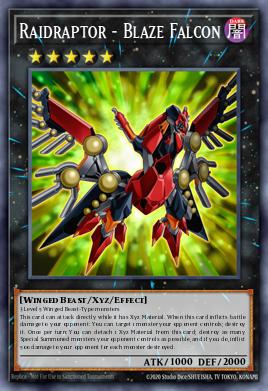 Raidraptor - Blaze Falcon Yu-Gi-Oh card