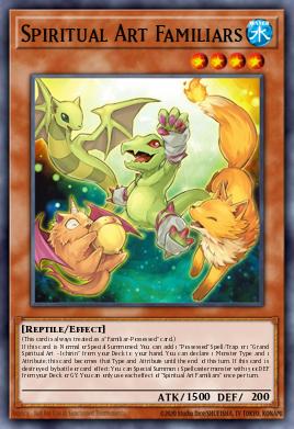Spiritual Art Familiars Yu-Gi-Oh card