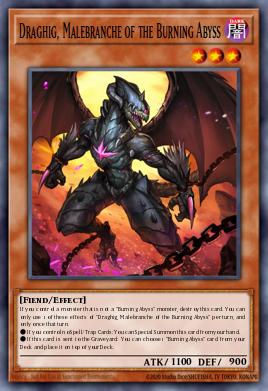 Draghig, Malebranche of the Burning Abyss Yu-Gi-Oh card