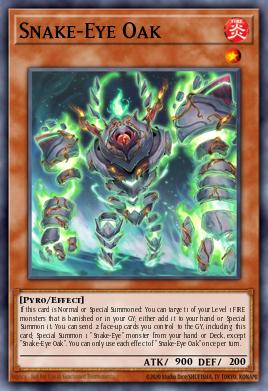 Snake-Eye Oak Yu-Gi-Oh card