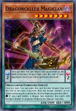 Dragoncaller Magician Yu-Gi-Oh card