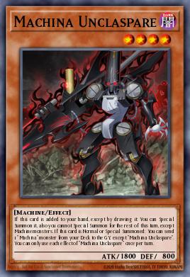 Machina Unclaspare Yu-Gi-Oh card