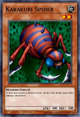 Karakuri Spider Yu-Gi-Oh card