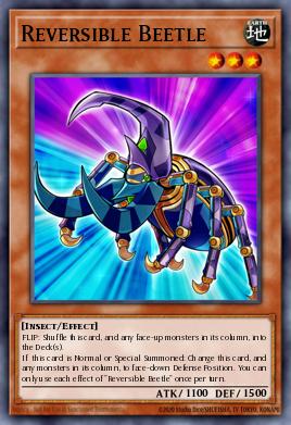 Reversible Beetle Yu-Gi-Oh card