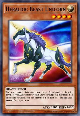 Heraldic Beast Unicorn Yu-Gi-Oh card