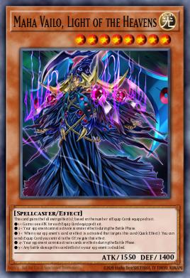 Maha Vailo, Light of the Heavens Yu-Gi-Oh card