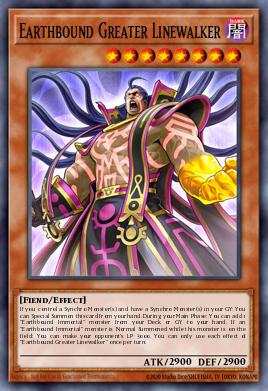 Earthbound Greater Linewalker Yu-Gi-Oh card