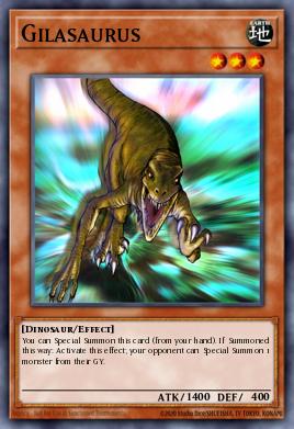 Gilasaurus Yu-Gi-Oh card