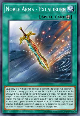 Noble Arms - Excaliburn Yu-Gi-Oh card