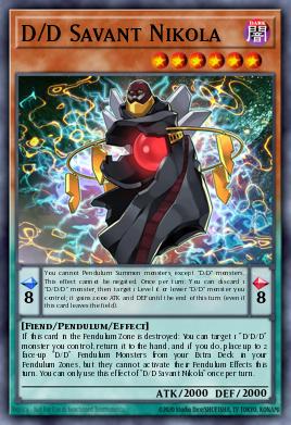 D/D Savant Nikola Yu-Gi-Oh card