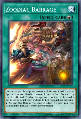 Zoodiac Barrage Yu-Gi-Oh card