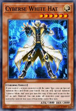 Cyberse White Hat Yu-Gi-Oh card