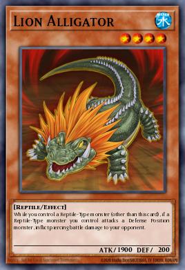 Lion Alligator Yu-Gi-Oh card