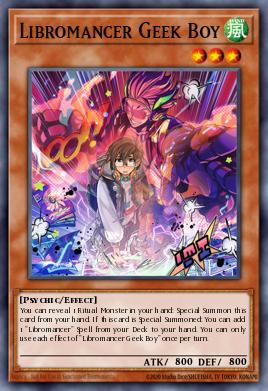 Libromancer Geek Boy Yu-Gi-Oh card