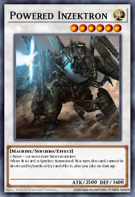 Powered Inzektron Yu-Gi-Oh card