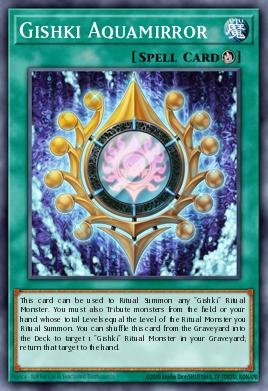 Gishki Aquamirror Yu-Gi-Oh card