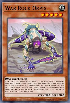 War Rock Orpis Yu-Gi-Oh card