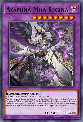 Azamina Moa Regina Yu-Gi-Oh card