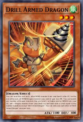 Drill Armed Dragon Yu-Gi-Oh card