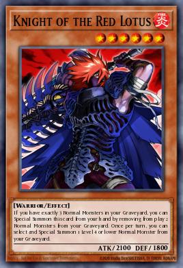 Knight of the Red Lotus Yu-Gi-Oh card