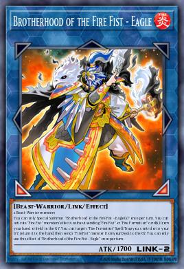Brotherhood of the Fire Fist - Eagle Yu-Gi-Oh card