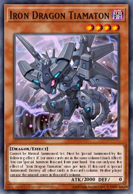 Iron Dragon Tiamaton Yu-Gi-Oh card