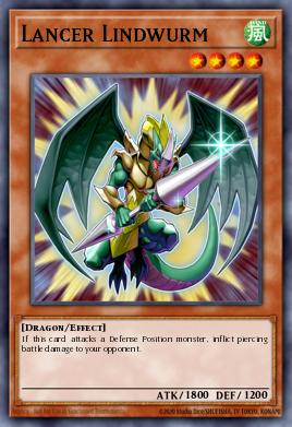 Lancer Lindwurm Yu-Gi-Oh card