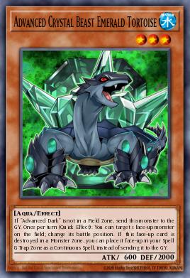 Advanced Crystal Beast Emerald Tortoise Yu-Gi-Oh card
