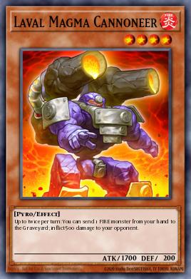 Laval Magma Cannoneer Yu-Gi-Oh card