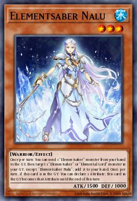 Elementsaber Nalu Yu-Gi-Oh card