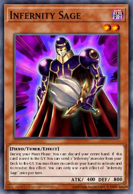 Infernity Sage Yu-Gi-Oh card