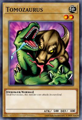 Tomozaurus Yu-Gi-Oh card