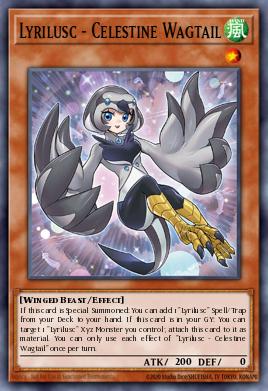 Lyrilusc - Celestine Wagtail Yu-Gi-Oh card