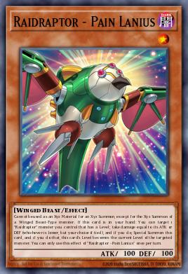 Raidraptor - Pain Lanius Yu-Gi-Oh card