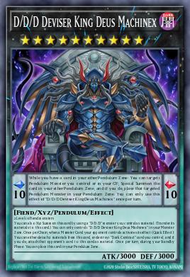 D/D/D Deviser King Deus Machinex Yu-Gi-Oh card