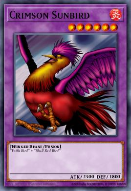 Crimson Sunbird Yu-Gi-Oh card