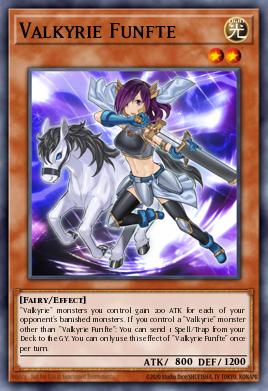 Valkyrie Funfte Yu-Gi-Oh card