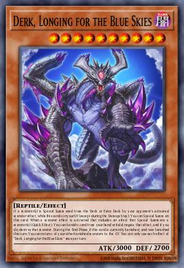 Derk, Longing for the Blue Skies Yu-Gi-Oh card