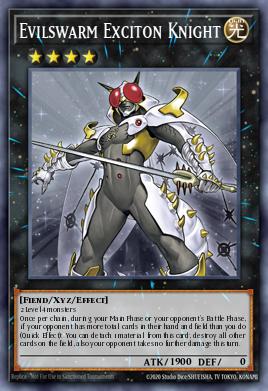 Evilswarm Exciton Knight Yu-Gi-Oh card