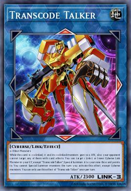 Transcode Talker Yu-Gi-Oh card