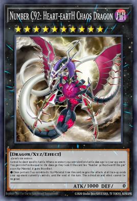 Number C92: Heart-eartH Chaos Dragon Yu-Gi-Oh card