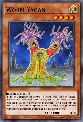 Worm Yagan Yu-Gi-Oh card