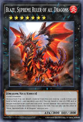 Blaze, Supreme Ruler of all Dragons Yu-Gi-Oh card