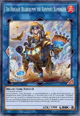 Tri-Brigade Bearbrumm the Rampant Rampager Yu-Gi-Oh card