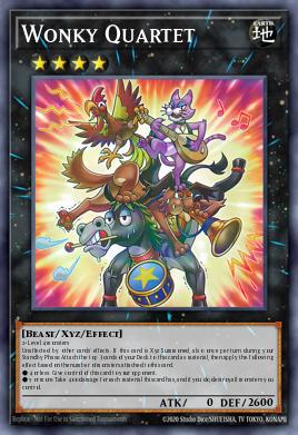 Wonky Quartet Yu-Gi-Oh card