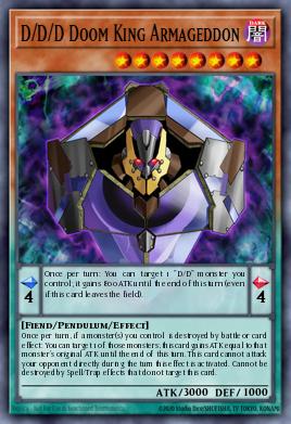 D/D/D Doom King Armageddon Yu-Gi-Oh card